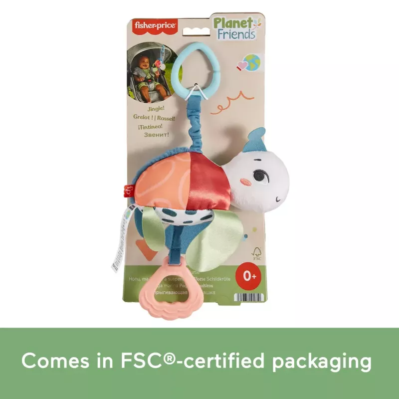 Tortuga Fisher-Price Sea Me Bounce Turtle edad recomendada de 0 a 2 años