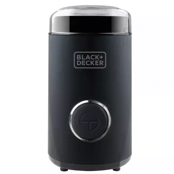 Molino de café Black & Decker BXCG150E — 150 W, capacidad 50 g, cuchillas de acero inoxidable, control por botones