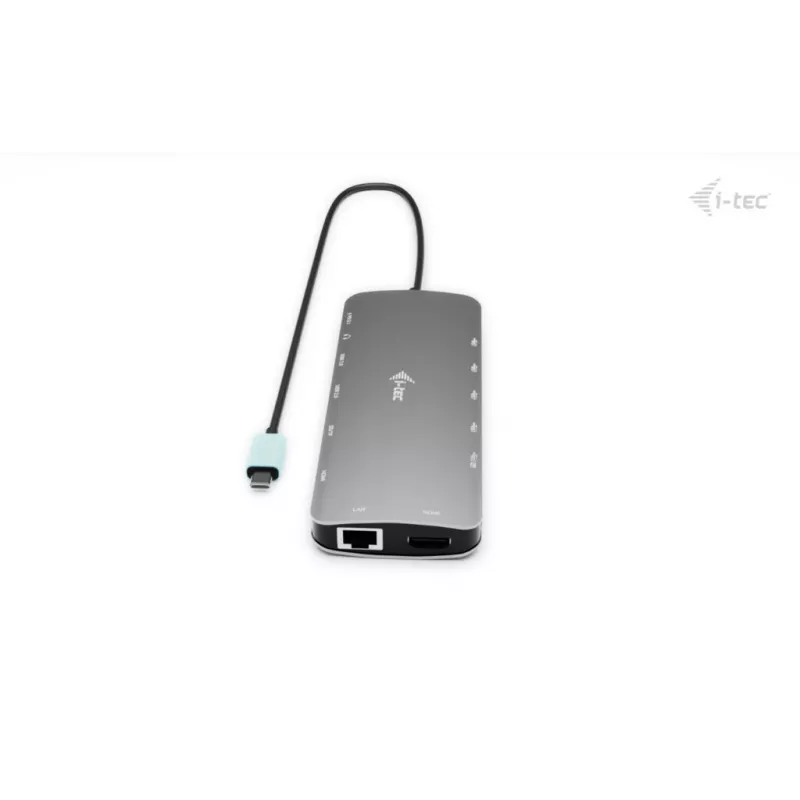 Dock i-tec Metal USB-C Nano 3x pantallas, 2x HDMI 1x USB-C vídeo con Power Delivery 140W + cargador universal 140 W