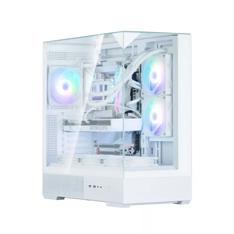 Caja PC Zalman P40 Prism Blanco Midi Tower