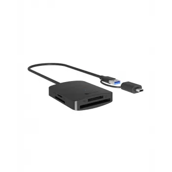 Lector de tarjetas ICY BOX IB-CR302-CU3 USB 3.2 Gen 1 (3.1 Gen 1) Type-A Negro
