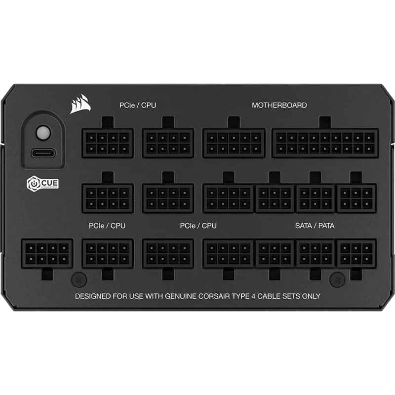 Fuente de alimentación CORSAIR HX1200 1200 W ATX 24-Pin totalmente modular 80 PLUS Platinum negra 14 cm ventilador