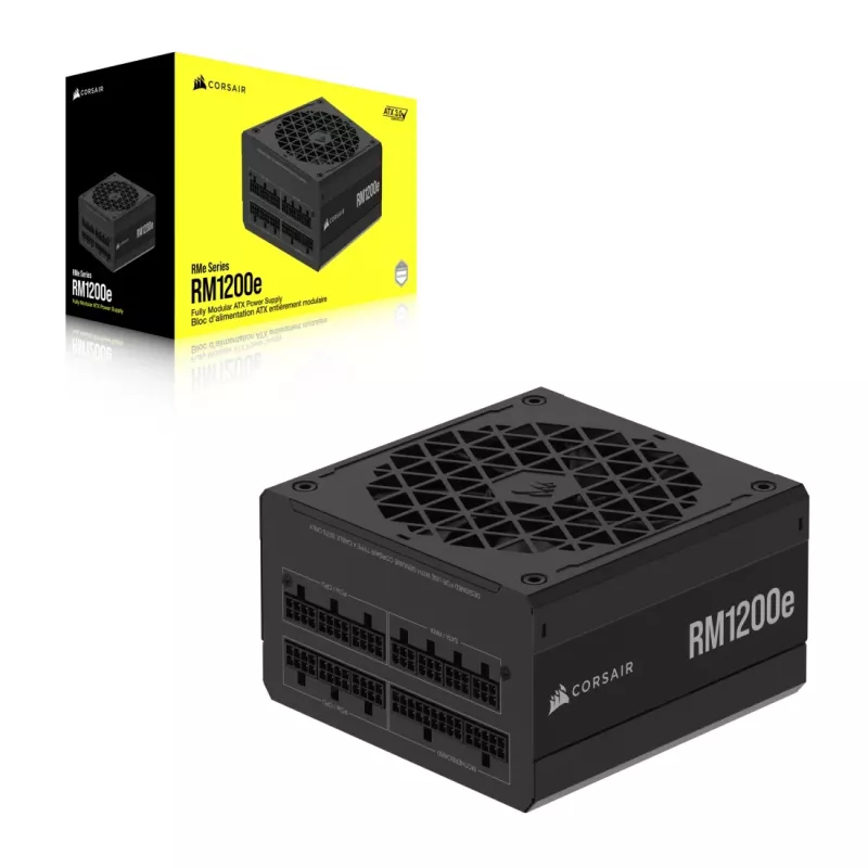 Fuente de alimentación CORSAIR – Serie RMe RM1200e, totalmente modular, silenciosa
