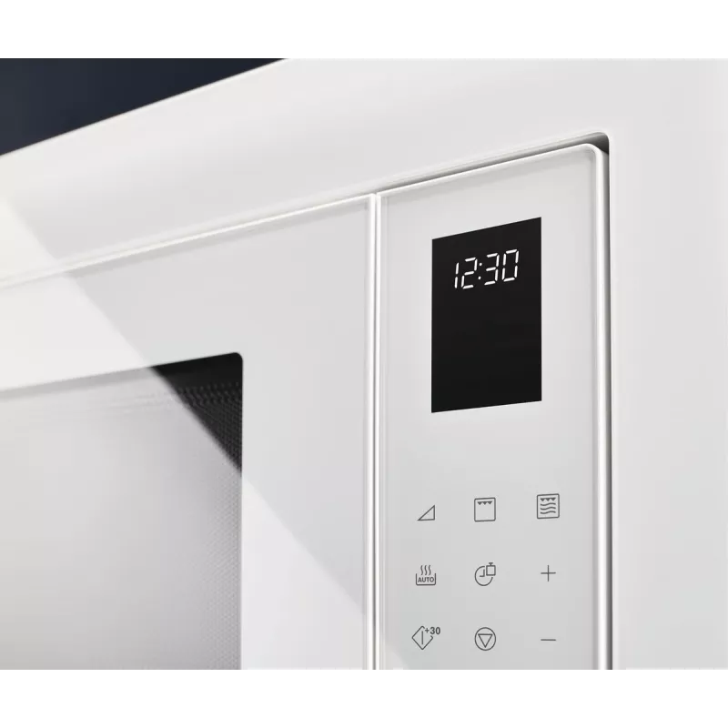Microondas solo Electrolux LMS2203EMX — 700 W, 20 l, acero inoxidable/negro, integrable (56×35×38 cm)