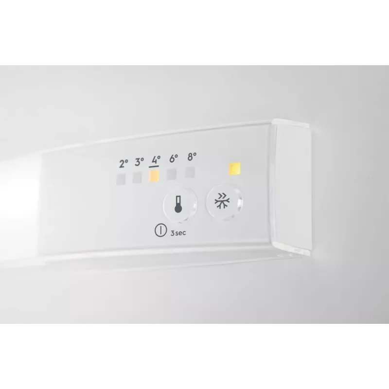 Frigorífico-congelador combinado integrable Electrolux LFB3AE12S, 188 L totales (174 L frigorífico / 14 L congelador), puertas reversibles, LED, 35 dB