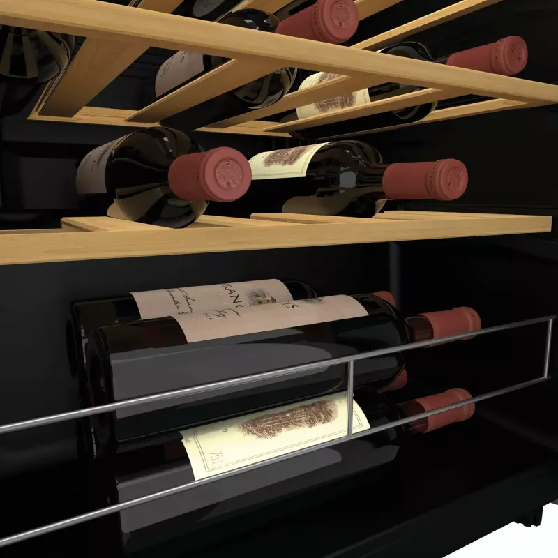 Enfriador de vino independiente Candy DiVino CWC023 negro 23 botellas