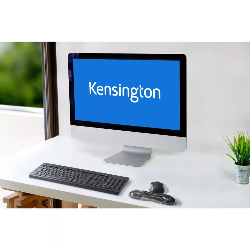 Kensington K62438WW Slim Duo Gel reposamuñecas para ratón/trackball, 192 x 72 x 22 mm, gris