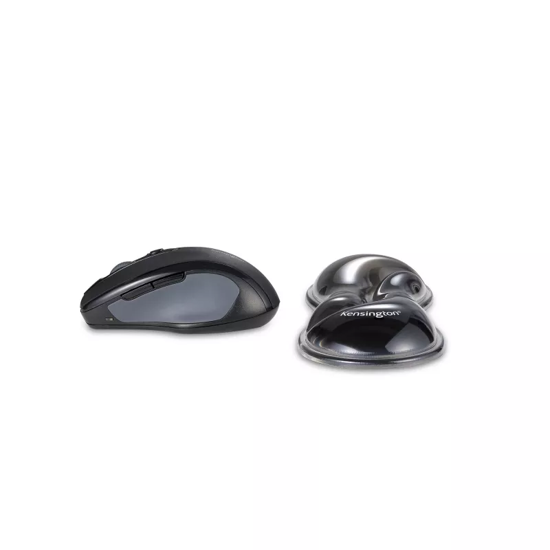Kensington K62438WW Slim Duo Gel reposamuñecas para ratón/trackball, 192 x 72 x 22 mm, gris