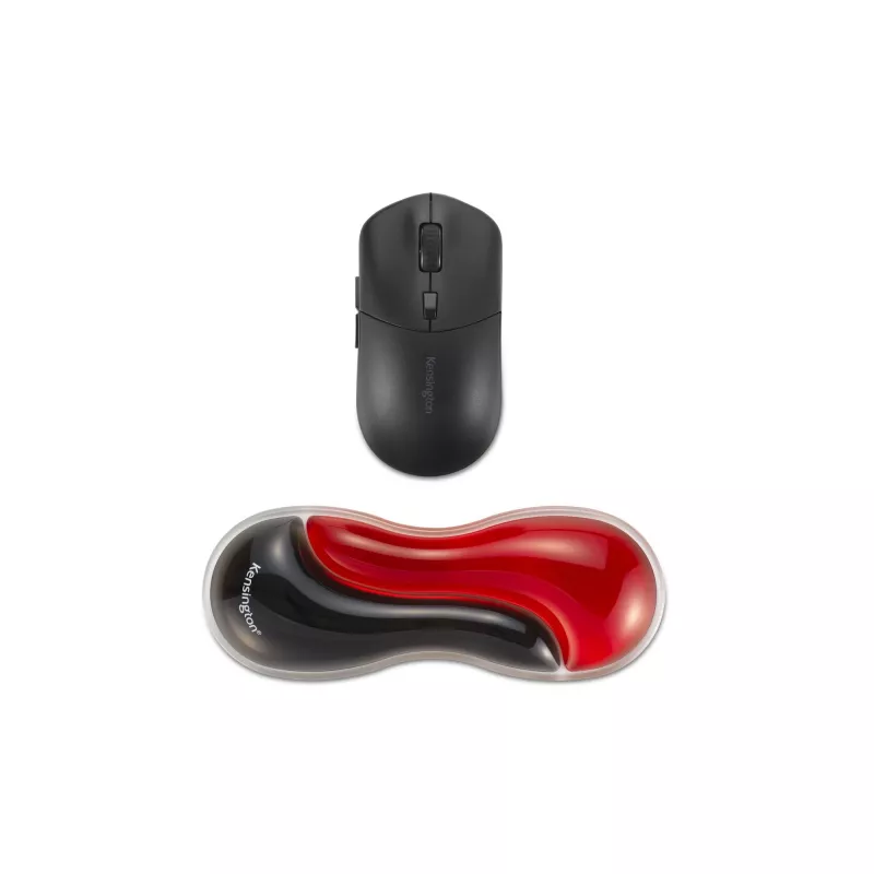 Kensington K62440WW Slim Duo Gel reposamuñecas para ratón/trackball, 192 x 72 x 22 mm, rojo