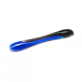 Reposamuñecas para teclado Kensington Slim Duo Gel - azul, azul, gel, poliuretano termoplástico (TPU), China, MIL-STD-810H método 504.3 contaminación por líquidos, 490 mm, 95 mm