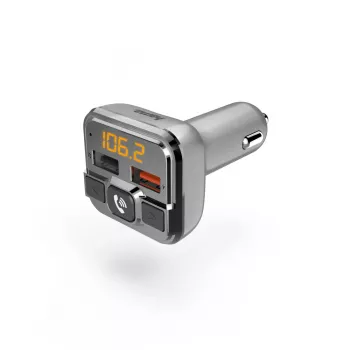 Transmisor FM Hama 00014165 87,6 – 107,9 MHz mechero de coche plata