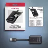 Carcasa para SSD AXAGON ADM2-AM USB-A 10 Gbit/s para una unidad M.2 NVMe/SATA, USB 3.2 Gen 2, cable de 10 cm, negra