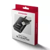 Carcasa para SSD AXAGON ADM2-AM USB-A 10 Gbit/s para una unidad M.2 NVMe/SATA, USB 3.2 Gen 2, cable de 10 cm, negra