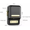 Impresora de etiquetas NIIMBOT B21S negra — compacta impresora de rollo Bluetooth, 50 mm de ancho de impresión, 60 mm/s, Li-Ion 1200 mAh