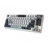 Teclado gaming mecánico tenkeyless MSI FORGE GK600 TKL Wireless USB + Bluetooth QWERTY UK English RGB azul/blanco