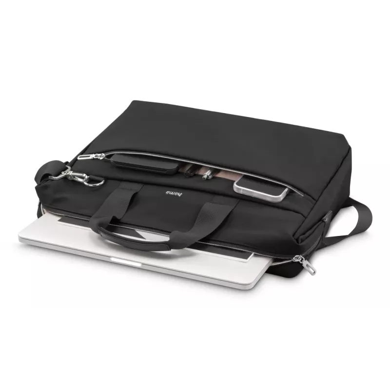 Bolsa para portátil HAMA 227061 negra – diseño resistente, compartimento principal acolchado, correa de hombro
