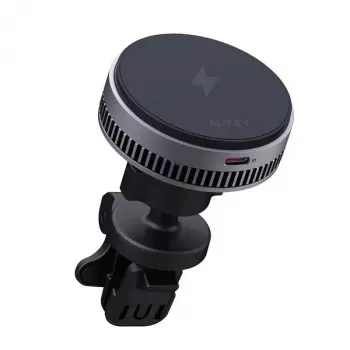 Soporte de carga inalámbrica para coche Aukey HD-MC13A compatible con MagSafe para rejilla de ventilación, para iPhone, carga inalámbrica de 15 W