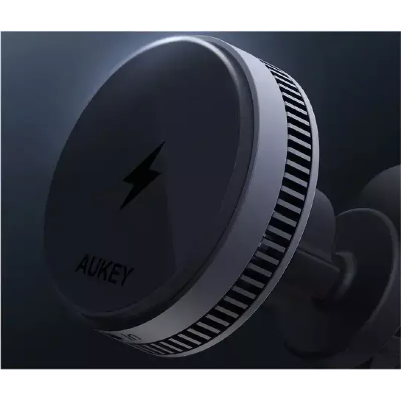 Aukey Mag Fusion Dash Pro HD-MC13A Qi2 15 W soporte de coche con cargador inalámbrico y refrigeración