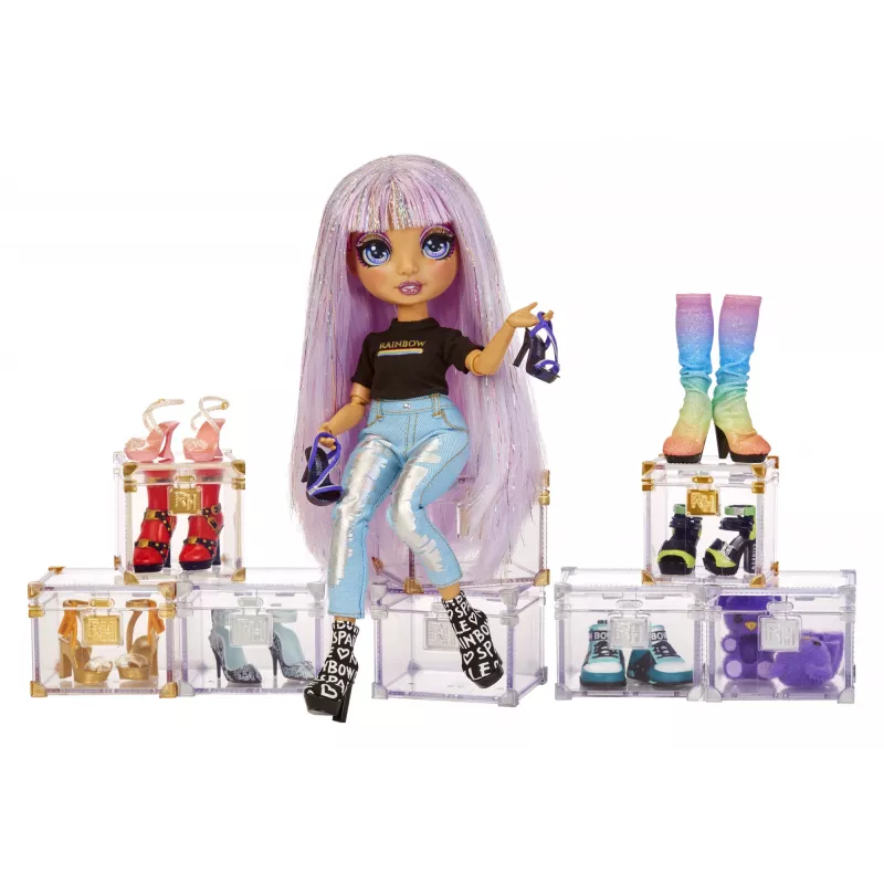 Rainbow High Accessories Studio Series 1, surtido S en PDQ zapatos para muñecas
