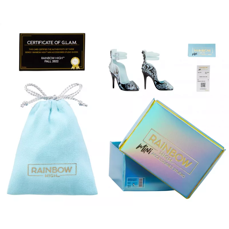 Rainbow High Accessories Studio Series 1, surtido S en PDQ zapatos para muñecas
