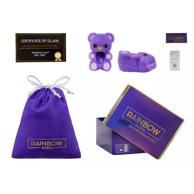 Rainbow High Accessories Studio Series 1, surtido S en PDQ zapatos para muñecas