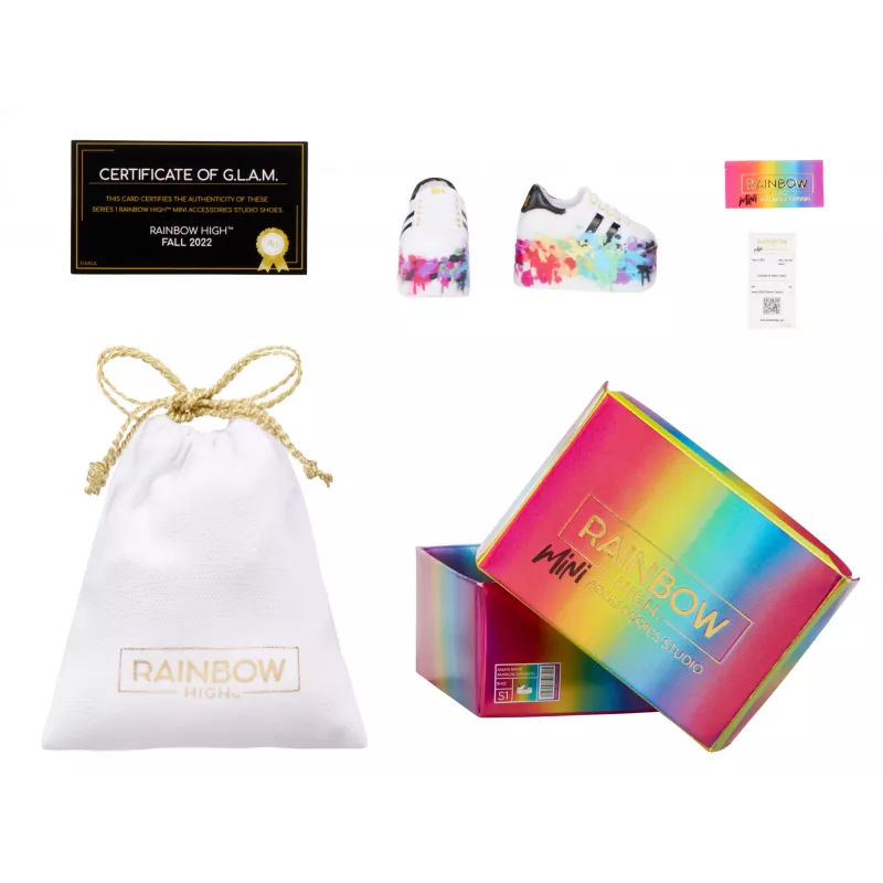Rainbow High Accessories Studio Series 1, surtido S en PDQ zapatos para muñecas
