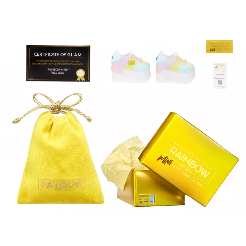 Rainbow High Accessories Studio Series 1, surtido S en PDQ zapatos para muñecas