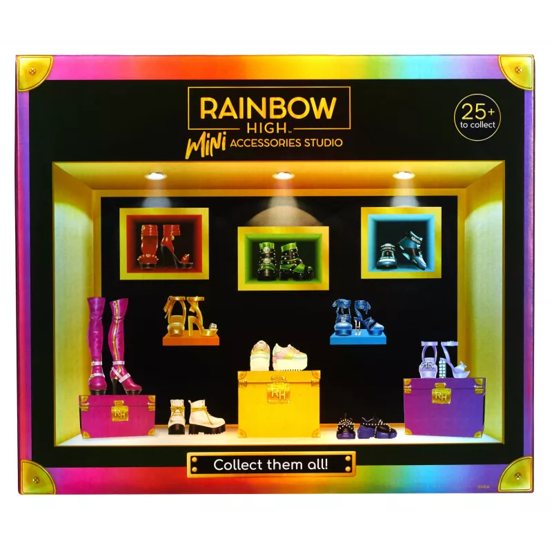 Rainbow High Accessories Studio Series 1, surtido S en PDQ zapatos para muñecas