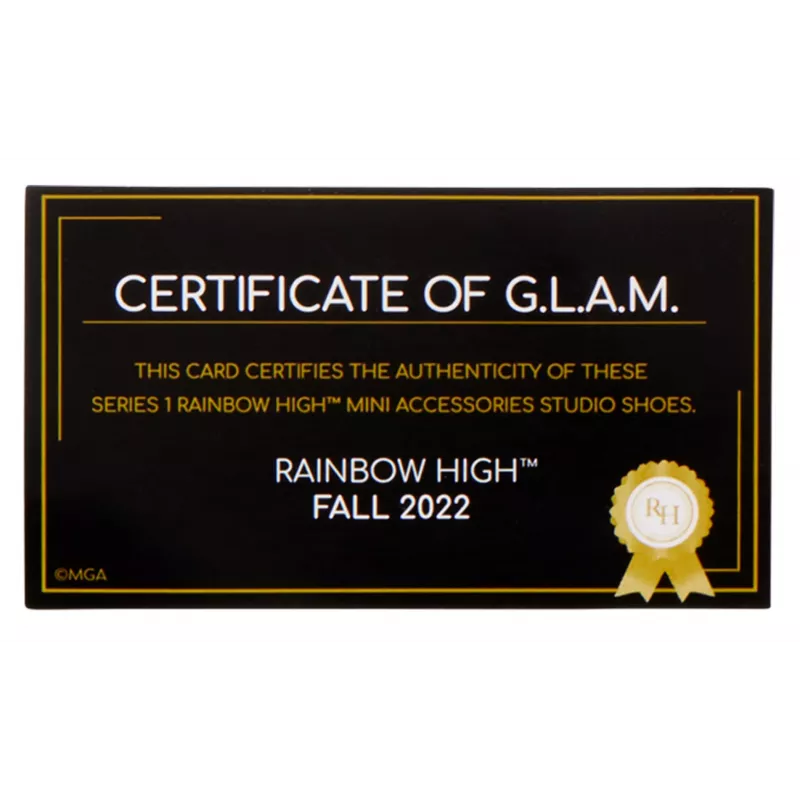 Rainbow High Accessories Studio Series 1, surtido S en PDQ zapatos para muñecas