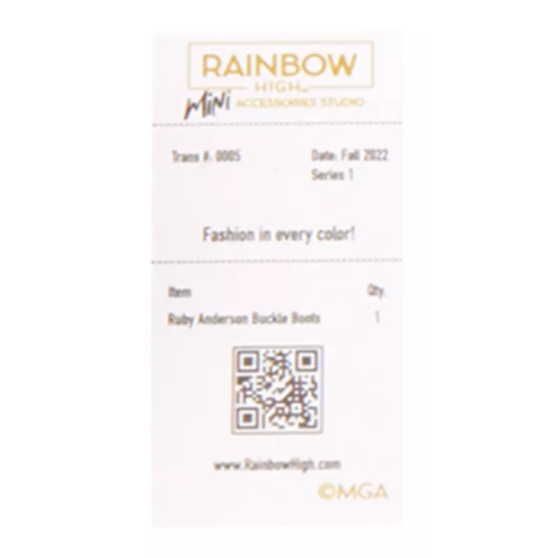 Rainbow High Accessories Studio Series 1, surtido S en PDQ zapatos para muñecas