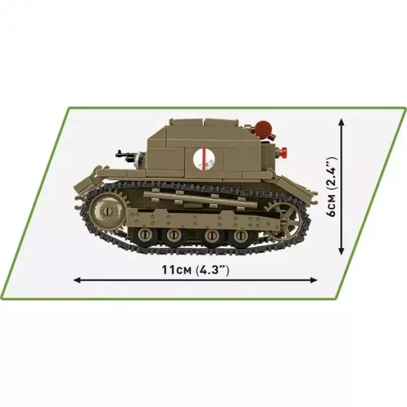 Set de construcción Cobi Blocks Tankette TK-3 – 323 piezas