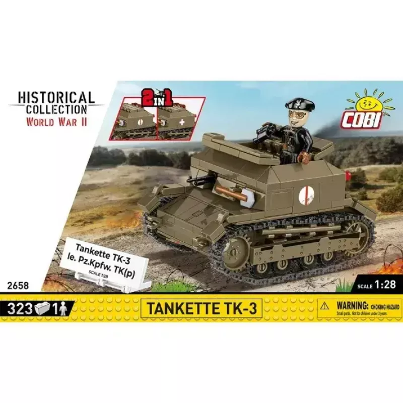 Set de construcción Cobi Blocks Tankette TK-3 – 323 piezas