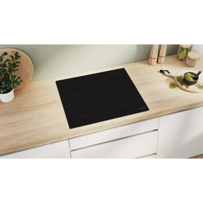 Placa Bosch Serie 4 PUE611BB5E Negra de encimera 60 cm placa de inducción por zonas 4 zona(s)