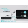 Hub KVM universal i-tec 2x USB-C 2x USB-A 3.0 5000 Mbit/s Negro