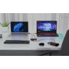 Hub KVM universal i-tec 2x USB-C 2x USB-A 3.0 5000 Mbit/s Negro