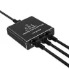 Splitter Ethernet QOLTEC 52294 1x3 RJ45 con entrada de alimentación USB-C
