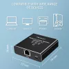 Splitter Ethernet QOLTEC 52294 1x3 RJ45 con entrada de alimentación USB-C