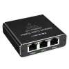 Splitter Ethernet QOLTEC 52294 1x3 RJ45 con entrada de alimentación USB-C