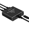 Splitter Ethernet QOLTEC 52294 1x3 RJ45 con entrada de alimentación USB-C