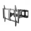 Soporte de pared Manhattan para TV y monitores (Full Motion), para pantallas de 37 inch a 100 inch, compatibilidad VESA: todas entre 200x200 mm y 900x600 mm – comprueba las dimensiones de los cuatro orificios de montaje en la parte posterior de la pantalla para asegurarte de que encajan, máx. 80 kg, negro, soporte, garantía de por vida