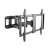 Soporte de pared Manhattan para TV y monitores (Full Motion), para pantallas de 37 inch a 100 inch, compatibilidad VESA: todas entre 200x200 mm y 900x600 mm – comprueba las dimensiones de los cuatro orificios de montaje en la parte posterior de la pantalla para asegurarte de que encajan, máx. 80 kg, negro, soporte, garantía de por vida