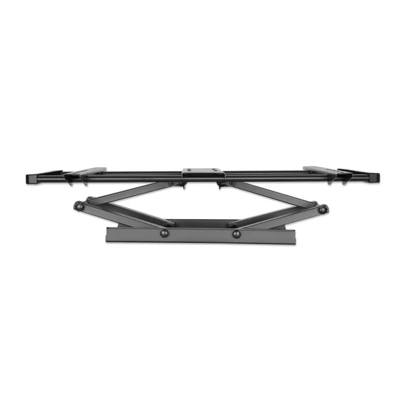Soporte de pared Manhattan para TV y monitores (Full Motion), para pantallas de 37 inch a 100 inch, compatibilidad VESA: todas entre 200x200 mm y 900x600 mm – comprueba las dimensiones de los cuatro orificios de montaje en la parte posterior de la pantalla para asegurarte de que encajan, máx. 80 kg, negro, soporte, garantía de por vida