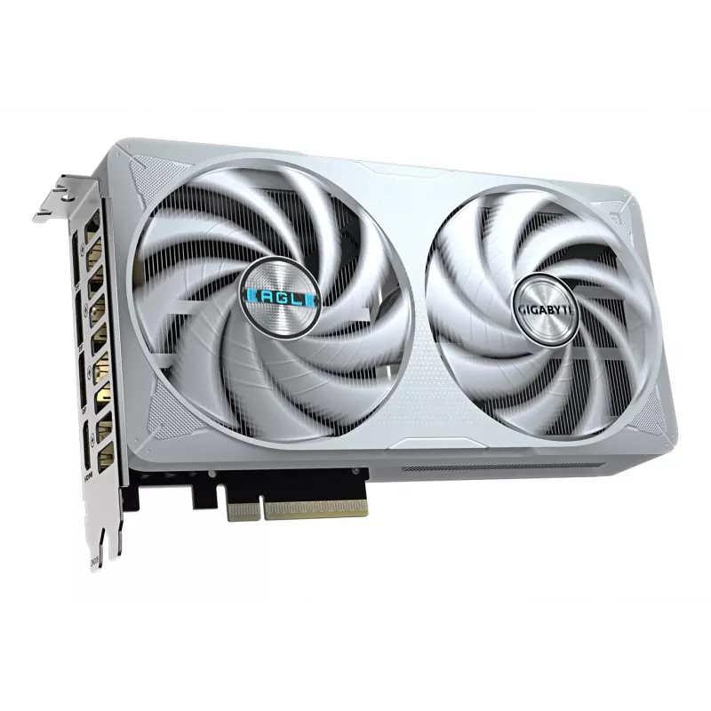 Tarjeta gráfica GIGABYTE GeForce RTX 5060 Ti EAGLE OC ICE 16G – 16 GB GDDR7, 128 bits, PCI-E 5.0, 2617 MHz de frecuencia de núcleo, 3 x DisplayPort, 1 x HDMI, GV-N506TEAGLEOC ICE-16GD