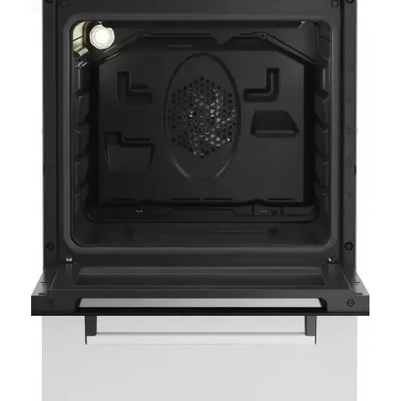 Cocina de gas-eléctrica de libre instalación BEKO FSE52323DWD, placa de 4 fuegos, 60 cm, horno de 55 L, clase de eficiencia energética A
