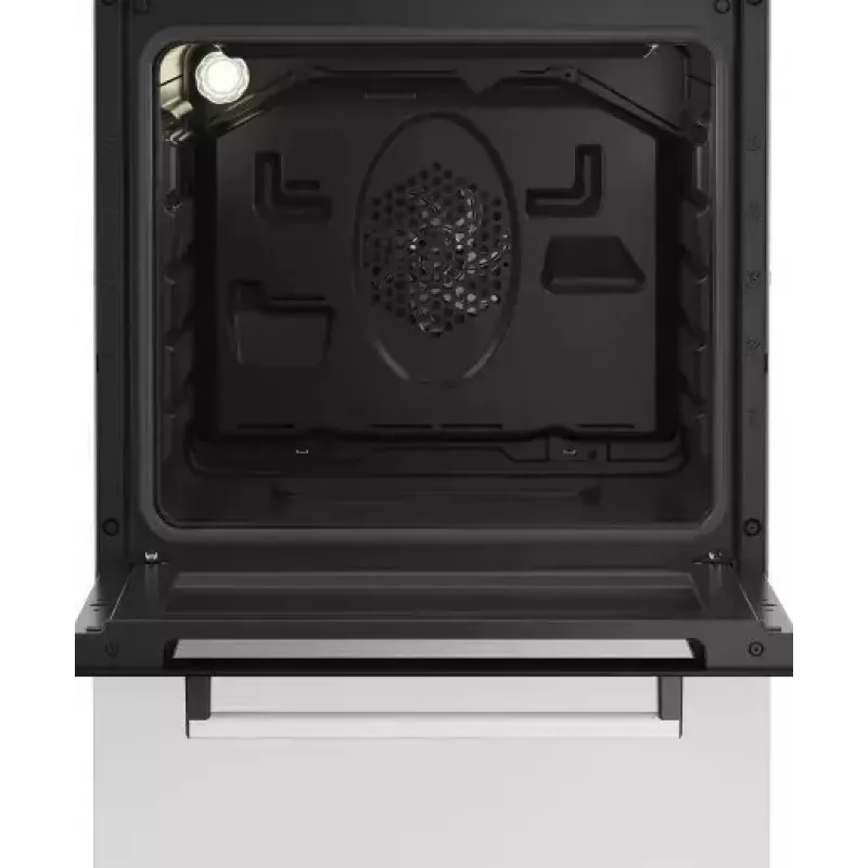 Cocina de gas-eléctrica de libre instalación BEKO FSE52323DWD, placa de 4 fuegos, 60 cm, horno de 55 L, clase de eficiencia energética A