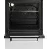 Cocina de gas-eléctrica de libre instalación BEKO FSE52323DWD, placa de 4 fuegos, 60 cm, horno de 55 L, clase de eficiencia energética A