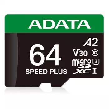 Tarjeta microSDXC ADATA Speed Plus 64 GB UHS Class 3 modelo UD64GUI3V30A2SP-RA1