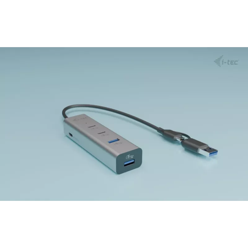 i-tec Metal Universal Charging HUB 2xUSB-C + 2 puertos USB-A + Power Delivery 85W