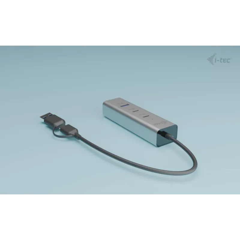i-tec Metal Universal Charging HUB 2xUSB-C + 2 puertos USB-A + Power Delivery 85W