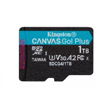Kingston Technology 1TB microSDXC Canvas Go Plus Gen4 200R A2 U3 pack individual sin adaptador